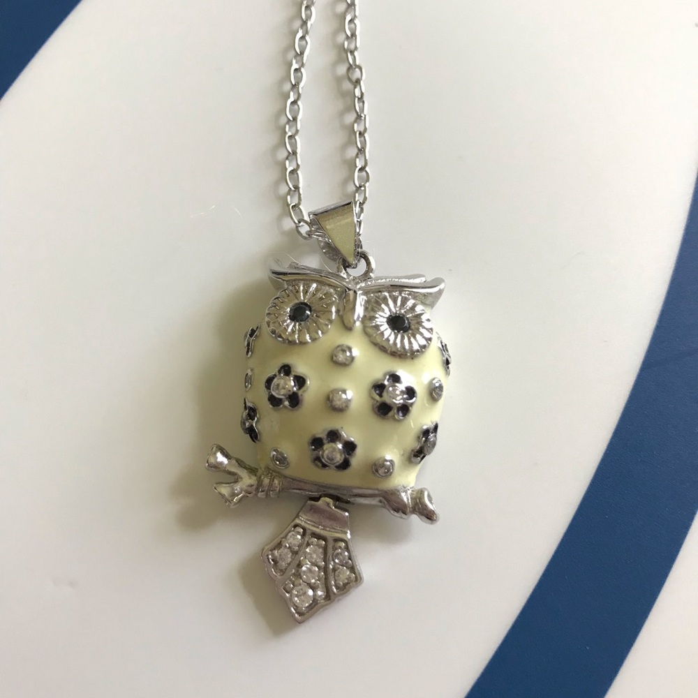 Jenna Blue Owl necklace